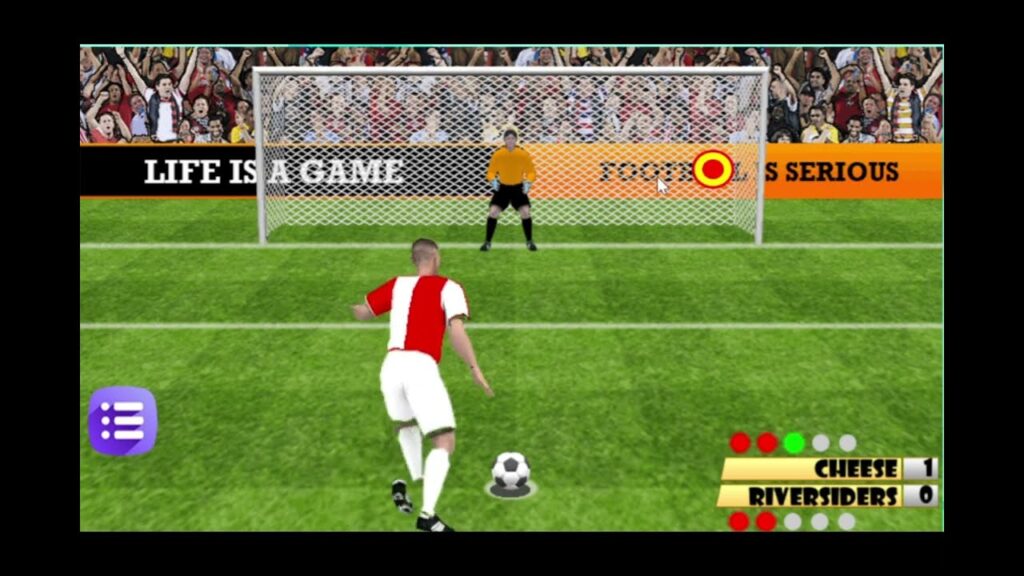 Football penalty game gameplay