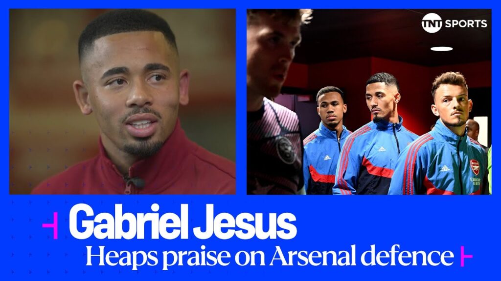 EXCLUSIVE: Gabriel Jesus hails 'machine' Ben White ahead of Arsenal vs Bayern Munich #UCL