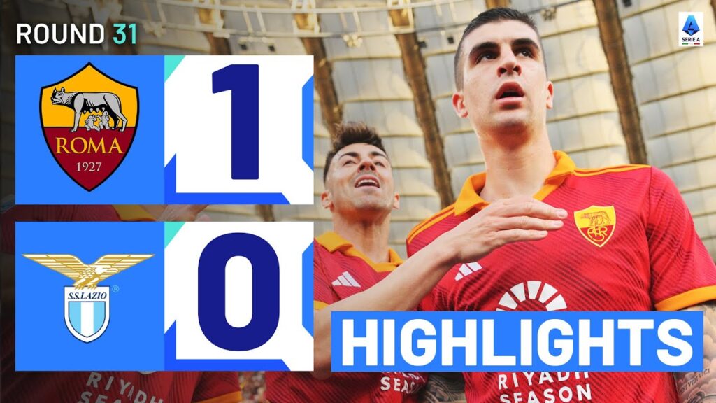 ROMA-LAZIO 1-0 | HIGHLIGHTS | Mancini secures derby glory for the Giallorossi | Serie A 2023/24