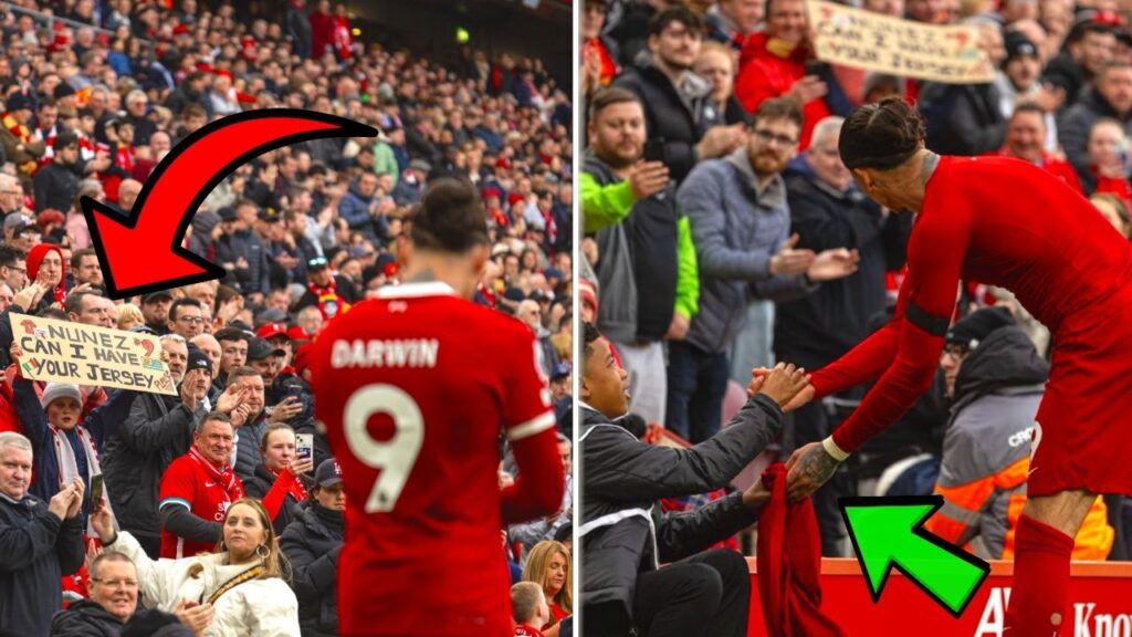 Liverpool Fans Spot Darwin Nunez’s Savage Response To A Supporter Asking For His Shirt