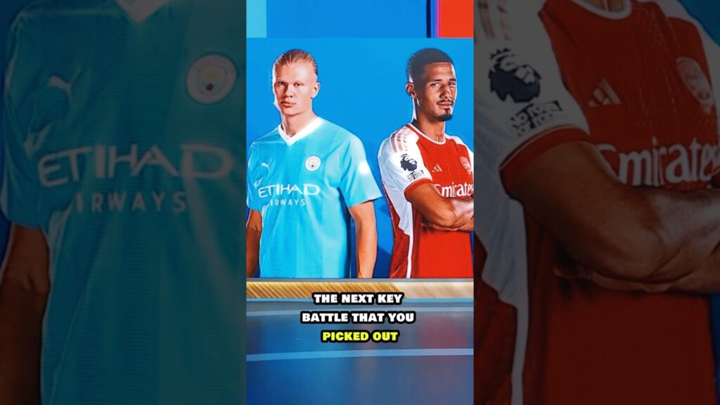 Saliba vs Haaland 🔴