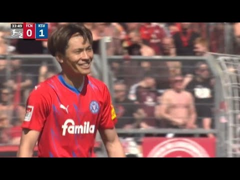 FC Nürnberg vs Holstein Kiel 0-4 Shuto Machino, Marko Ivezic & Nicolai Remberg score in win