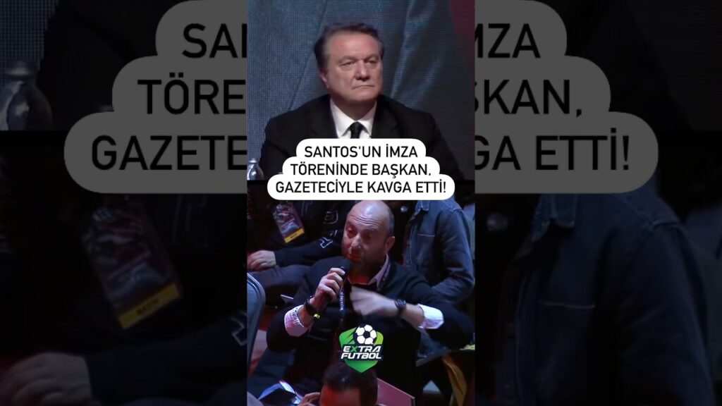 Fernando Santos'un imza töreninde olay çıktı! Başkan Arat, Gazeteci Gökhan Dinç'le kapıştı!
