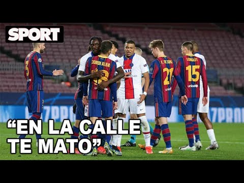 MBAPPÉ y JORDI ALBA se ENFRENTARON también en el FC BARCELONA - PSG: “EN LA CALLE TE MATO”🔥
