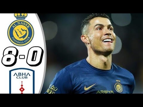 Abha vs Al-Nassr 0-8 Highlights. #Ronaldo