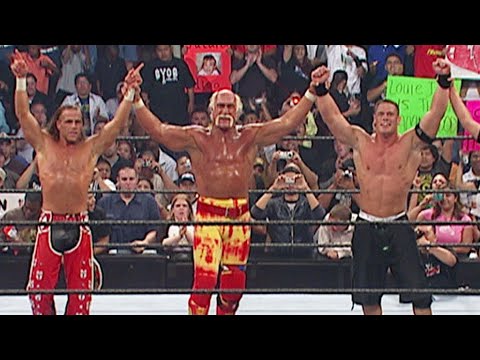 John Cena, Shawn Michaels & Hulk Hogan team up: Raw, June 27, 2005