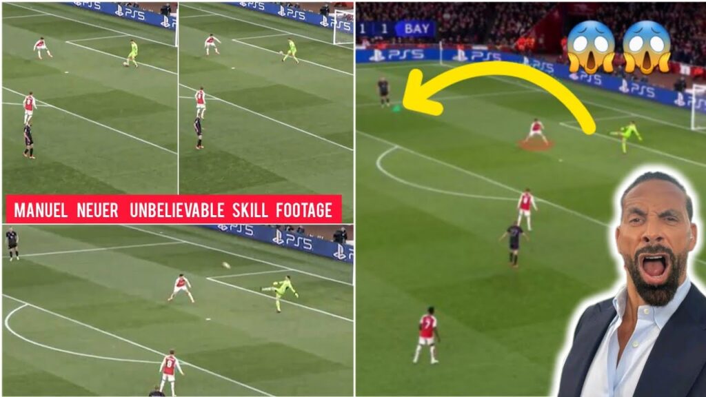 😱🙆 MANUEL NEUER skillful performance vs Arsenal at Bayern Munich vs Arsenal ,saka vs neuer