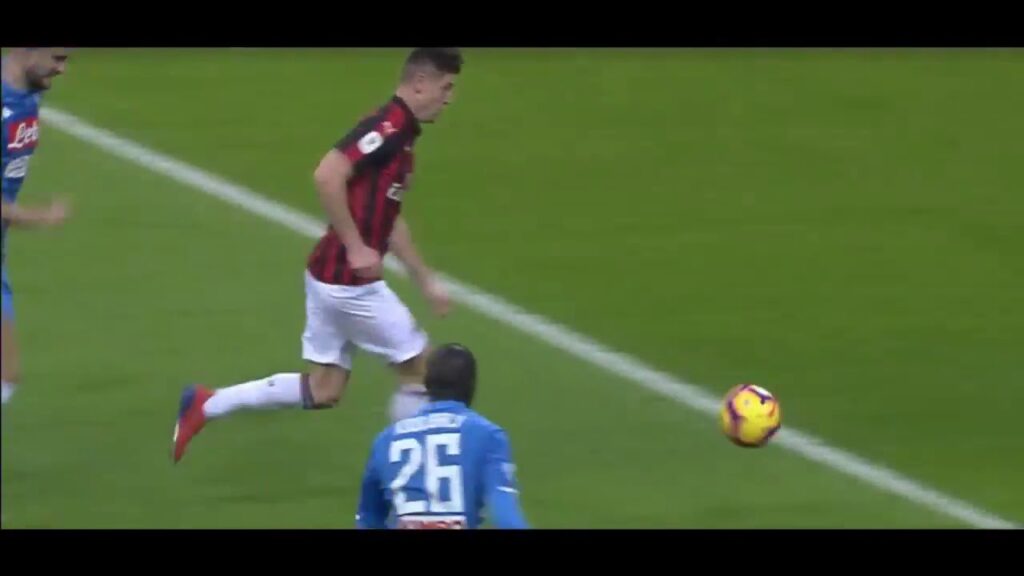 AC Milan – Napoli: Krzysztof Piątek  gol 1:0