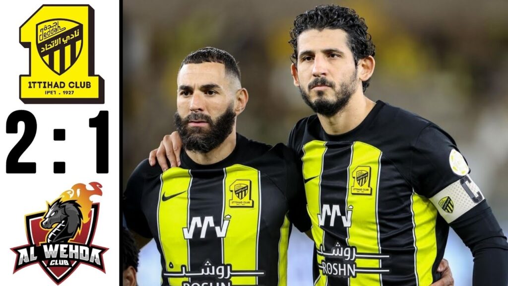 Al-Ittihad vs Al-Wehda semi final Saudi Super Cup | Karim Benzema goal - hamdallah abderrazak goal