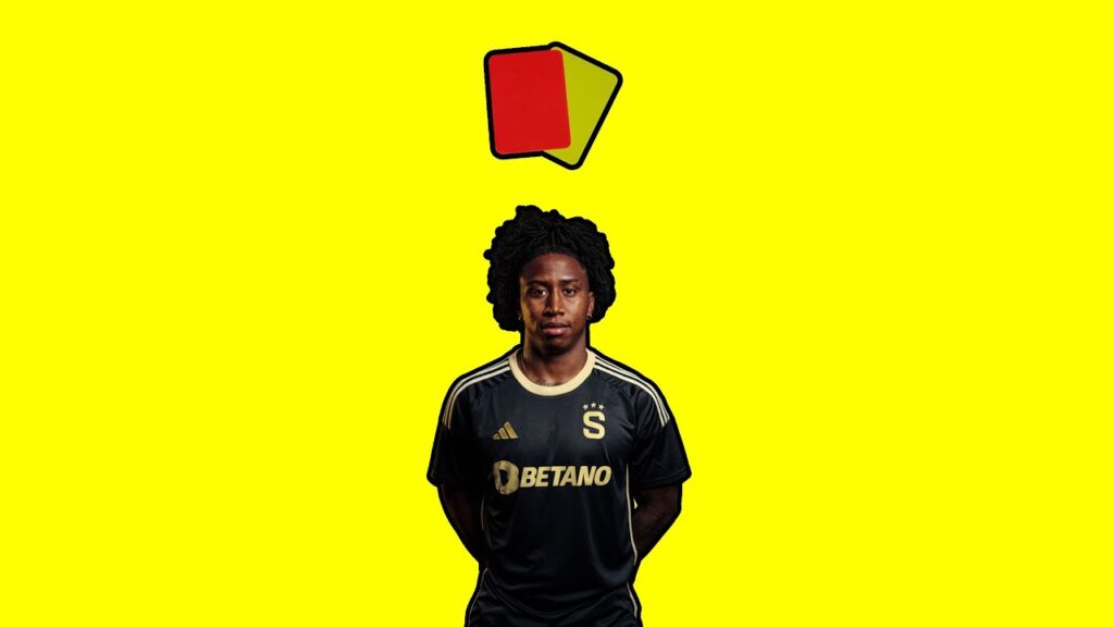 ČERVENÁ KARTA Angelo Preciado AC Sparta Praha