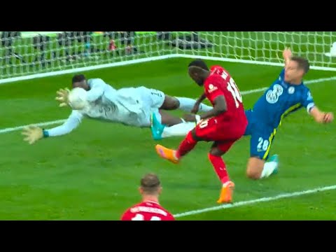 EDOUARD MENDY DOUBLE SAVE AGAINST LIVERPOOL IN CARABAO CUP FINAL 2022 EDOUARD MENDY DOUBLE SAVE AGAINST LIVERPOOL IN CARABAO CUP FINAL 2022