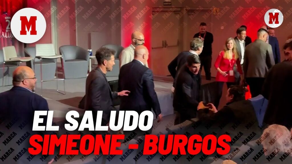 Así fue el reencuentro entre Simeone y el Mono Burgos I MARCA