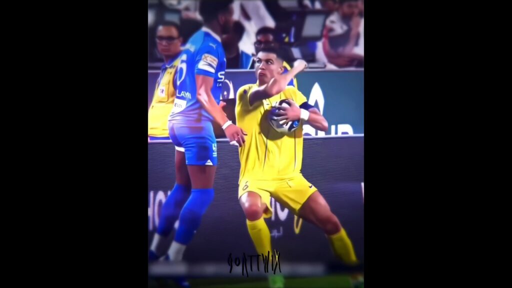 Ronaldo red card vs Al Hilal 😤☠️💨 | #footballshorts #ronaldo #alnassr