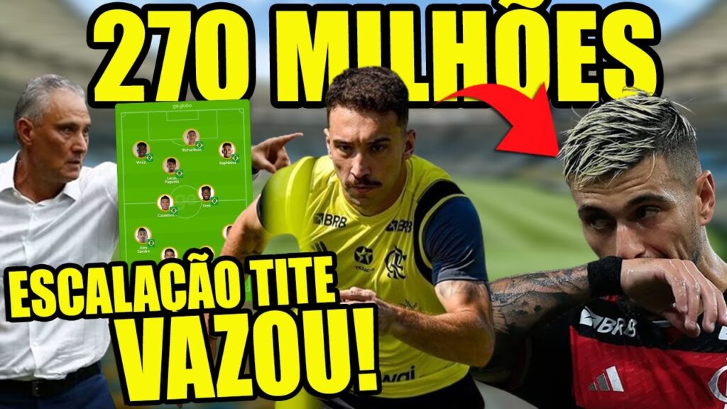 ELES QUEREM O ARRASCAETA! - NOTÍCIA ABALOU O FLAMENGO! TITE COM ESCALAÇÃO NOVA CONTRA PALESTINO!
