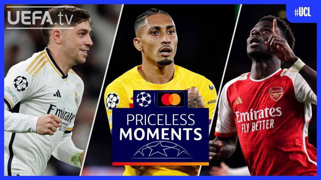 #UCL PRICELESS MOMENTS of the Week | Valverde, Raphinha, Saka...