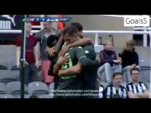 GOAL Thorgan Hazard Newcastle United 0-1 Borussia Monchengladbach Friendly Match 1 8 2015