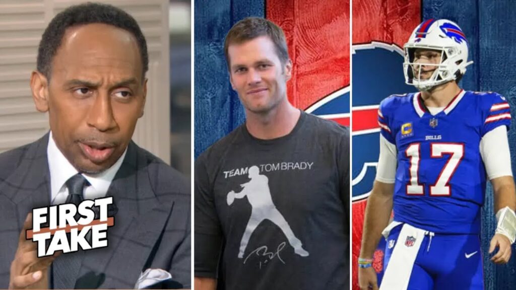 FIRST TAKE | Stephen A. Smith backlash to Tom Brady says Josh Allen will be next QB to win 1st SB