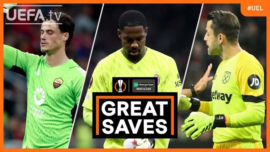 #UEL Great Saves Quarter-Finals 1st leg | Svilar, Maignan, Fabiański...