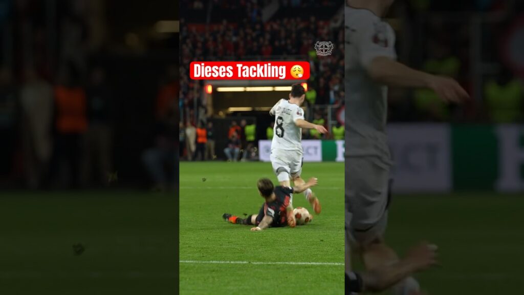 Exequiel Palacios setzt die perfekte Grätsche in der Europa League 😮‍💨