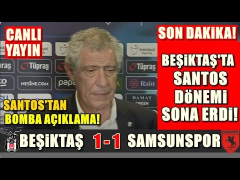 Fernando Santos Basın Toplantısı! Maç Sonu: Beşiktaş 1 - 1 Samsunspor