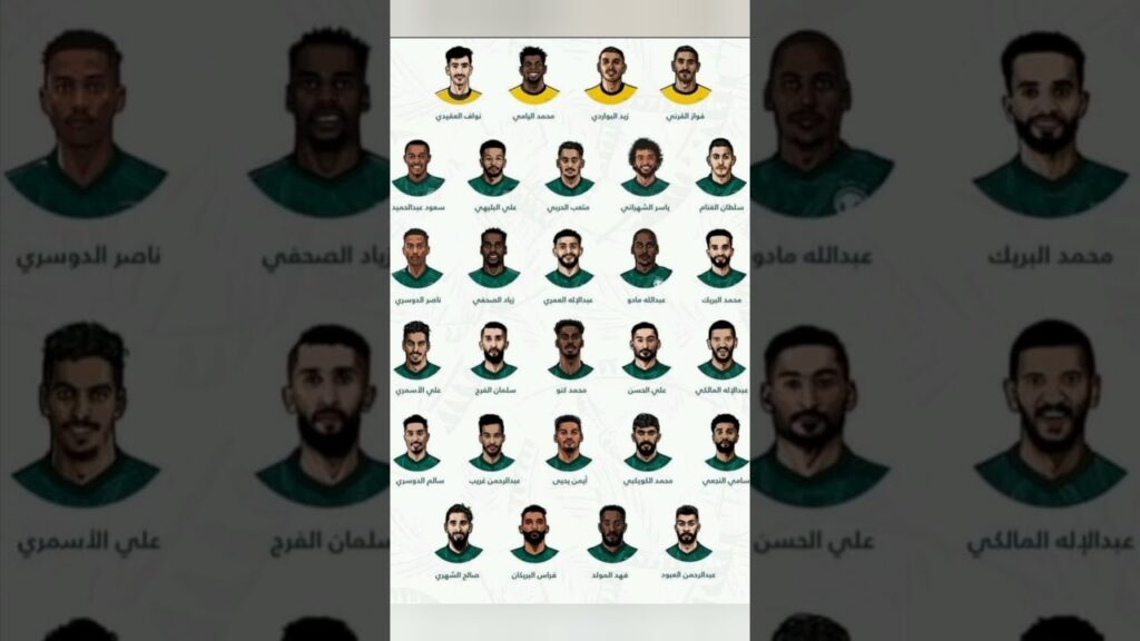 قائمة المنتخب الوطني السعودي لمبارتي استراليا وفيتنام