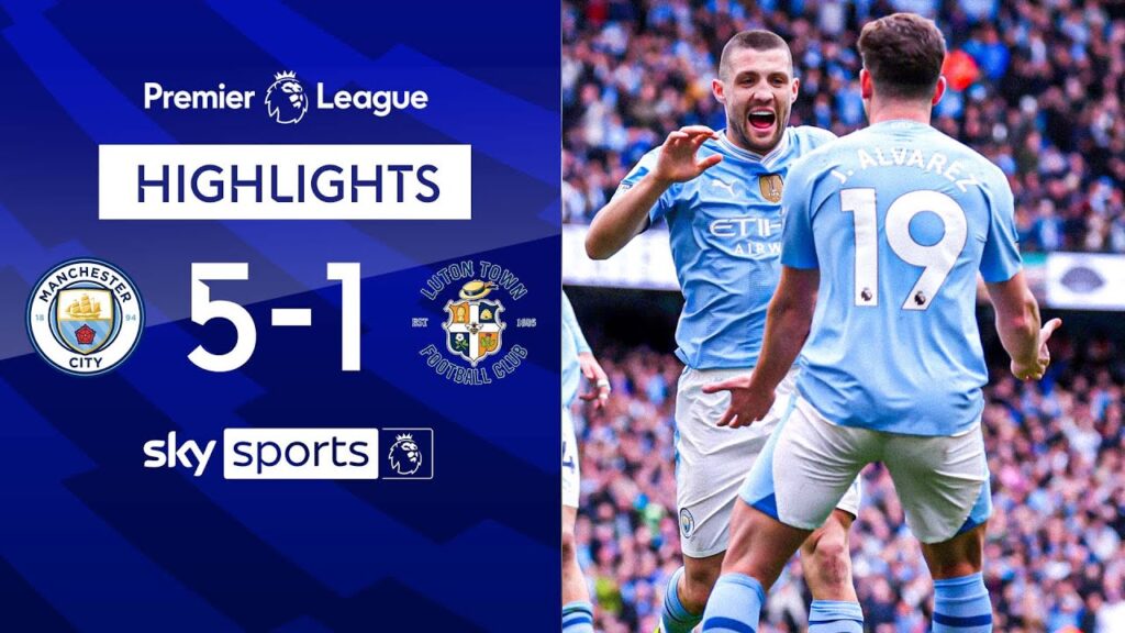 Sensational Kovacic half-volley helps send City top | Man City 5-1 Luton | EPL Highlights