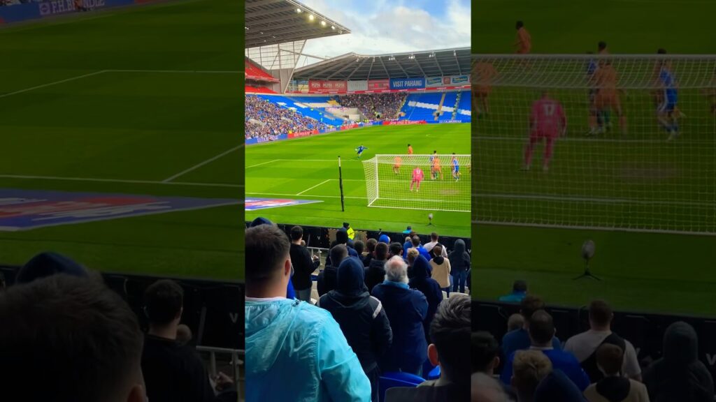 Aaron Ramsey fires wide. Cardiff City 1 Hull City 3 #aaronramsey #efl #bluebirds #cardiffcity