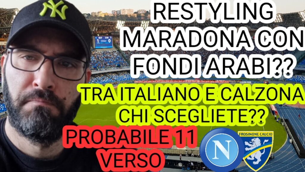 AVETE VISTO ITALIANO IN CONFERENCE❓️FONDI ARABI A NAPOLI❗️RESTYLING DEL MARADONA? #ultimenotizie
