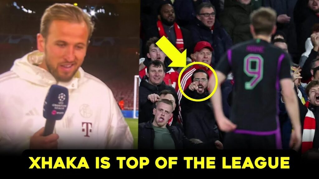 Granit Xhaka is top of the league.Harry Kane was not met with kind words while doing his post-match.