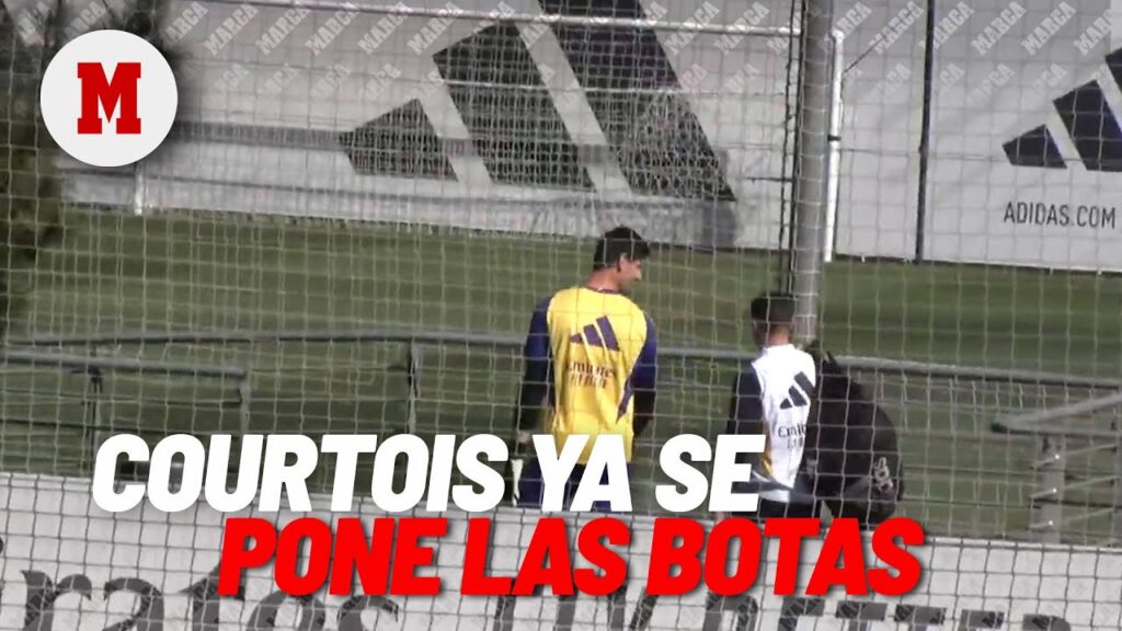 Ya se pone las botas: Courtois regresa al terreno de juego tras su segunda lesión I MARCA