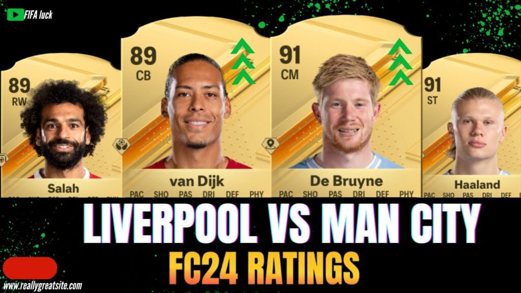 FIFA 24 – LIVERPOOL VS MANCHESTER CITY PLAYER RATINGS! EAFC 24 Ft. Haaland, Sala.. FIFA 24 - LIVERPOOL VS MANCHESTER CITY PLAYER RATINGS! EAFC 24 Ft. Haaland, Sala..