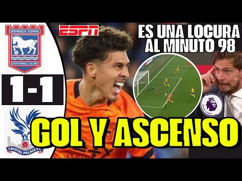 PARTIDAZO DE LOCURA AL MIN 98 JEREMY SARMIENTO DIÓ GOLAZO Y ASCENDIÓ HISTÓRICO A PREMIER SORPRENDE