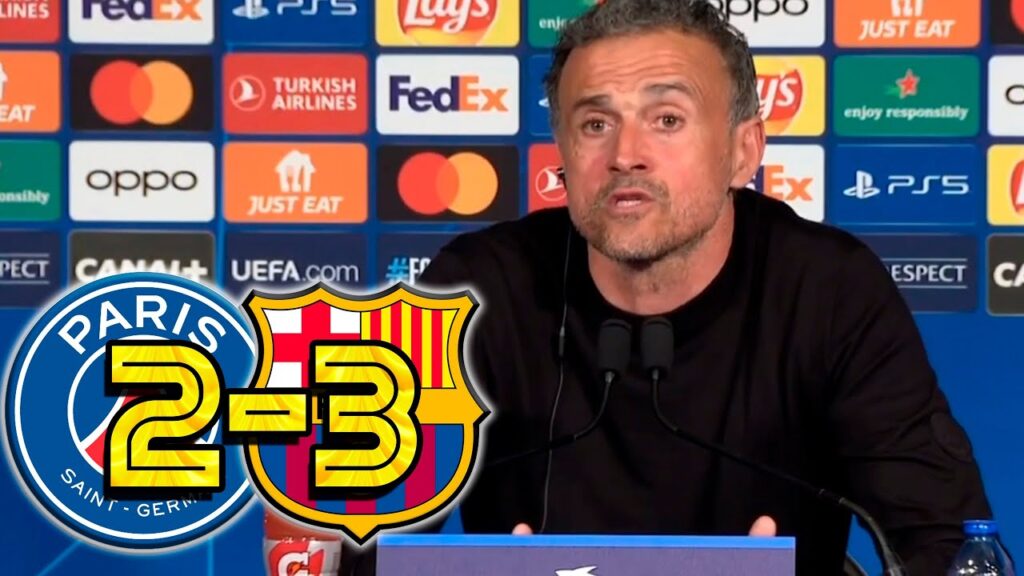RUEDA PRENSA LUIS ENRIQUE: PSG 2-3 FC BARCELONA