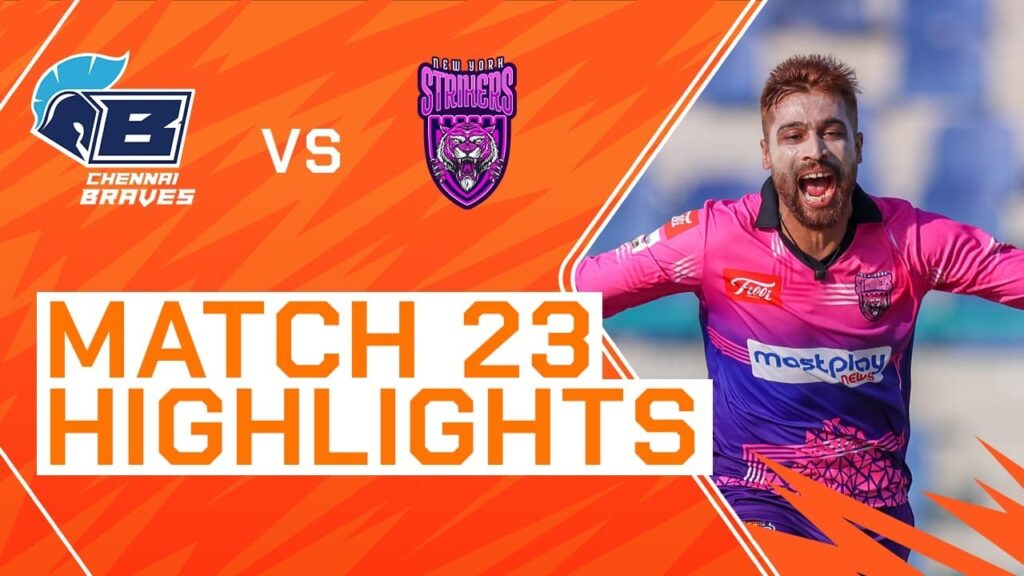 2023 Abu Dhabi T10, Match 23 Highlights: Chennai Braves vs New York Strikers | Season 7 2023 Abu Dhabi T10, Match 23 Highlights: Chennai Braves vs New York Strikers | Season 7