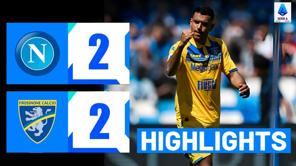 Gol di Walid Cheddira oggi | Napoli vs Frosinone 2-2 Highlights | Serie A 2023/24