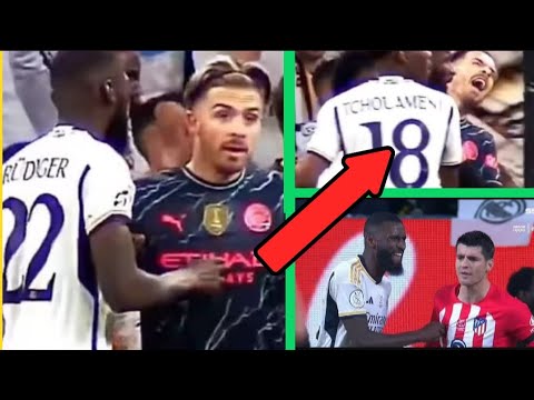 Antonio Rudiger's Sneaky Move: Pinching Jack Grealish in Man City vs. Real Madrid Thriller