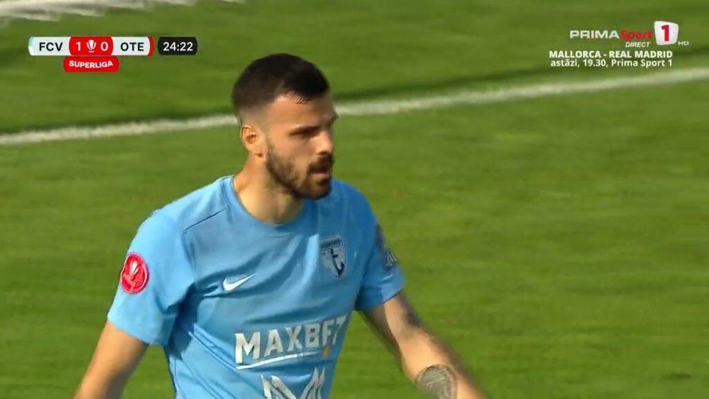 FC Voluntari - Oțelul. Telles ajunge în careu, dar trimite din unghi pe lângă poartă