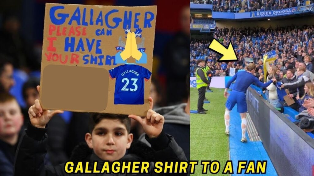 Conor Gallagher Gifts His Fan With A Shirt After Leicester Win.