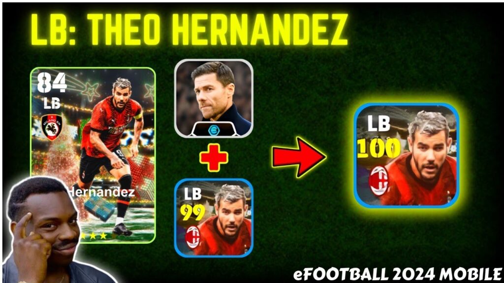 THEO HERNANDEZ | How To Max Train 100 Rated Theo Hernandez Efootball 24 |🔥💯 | Efootball 2024 Mobile