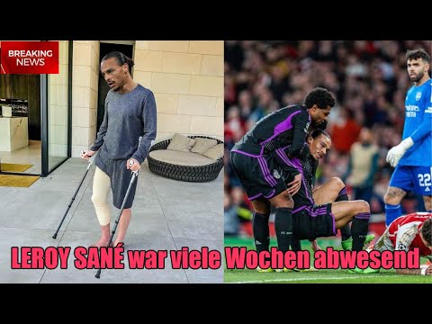 LEROY SANÉ erlitt eine schwere Verletzung und wird voraussichtlich für den Rest der Saison ausfallen