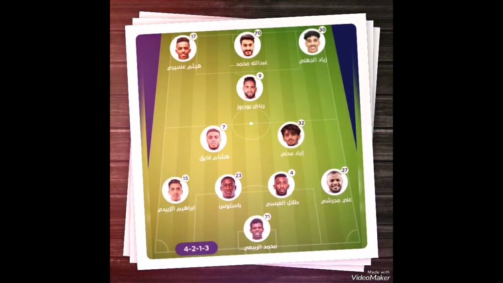تشكيل الاهلي السعودي أمام القيصومه
