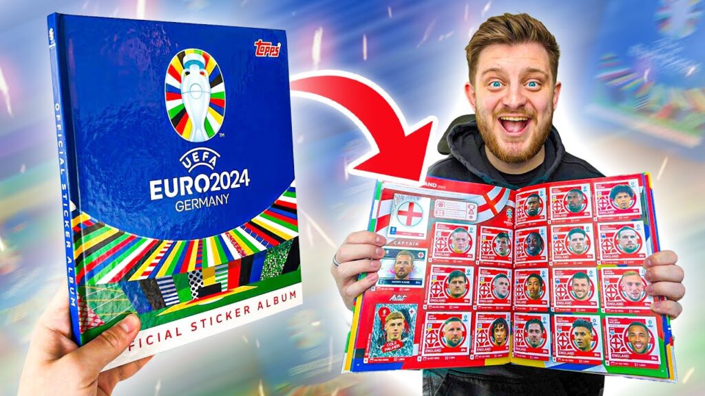 I *COMPLETED* ENGLAND in my EURO 2024 HARDBACK STICKER ALBUM! (Hardback Album Opening!)