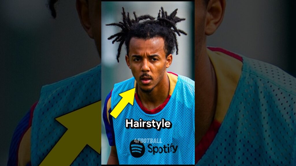 Jules Kounde New Hairstyle 😅💈 #fcbarcelona #kounde #barcelona