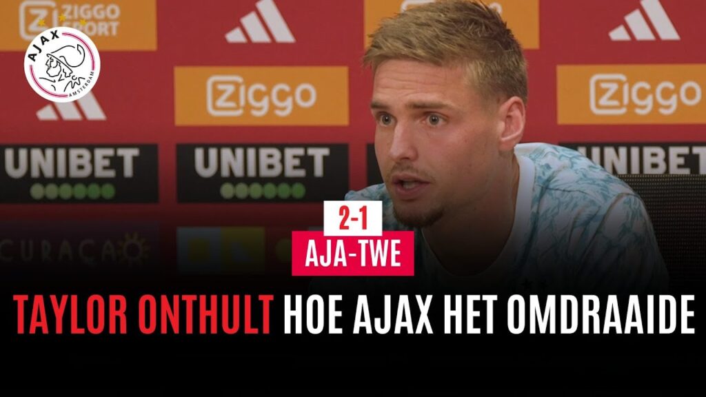 Kenneth Taylor onthult met welke woorden Van 't Schip het bij rust omdraaide • Ajax - FC Twente 2-1