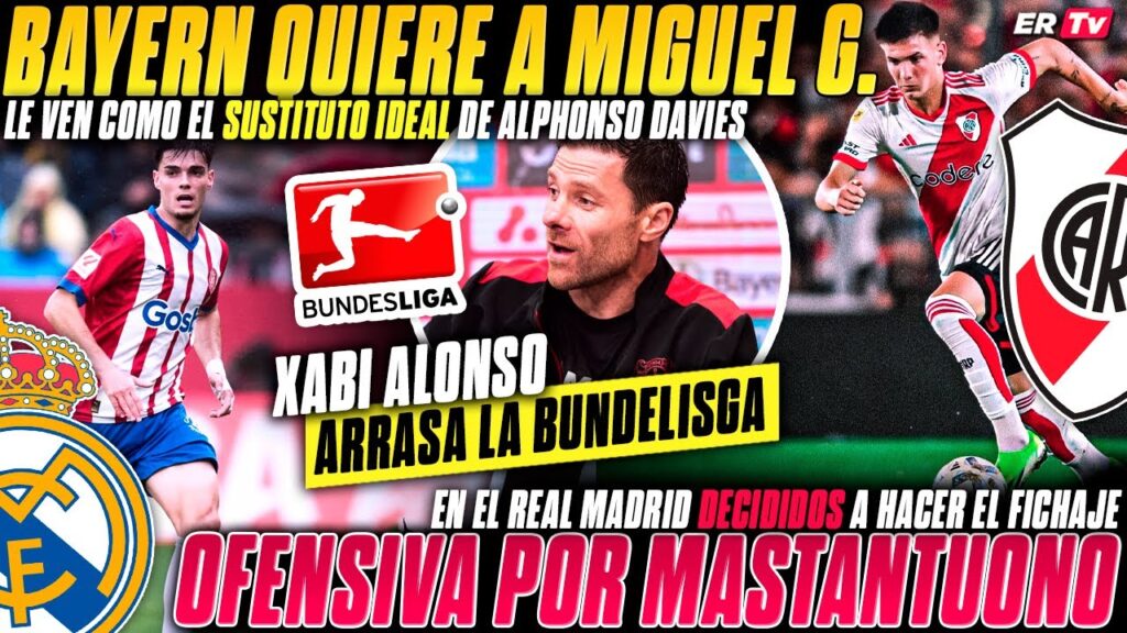 🚨 El REAL MADRID está DECIDIDO a FICHAR a MASTANTUONO - XABI ALONSO CONQUISTA su PRIMERA BUNDESLIGA