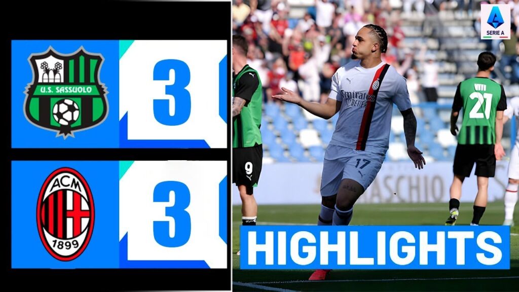 Gol di Noah Okafor oggi | Noah Okafor Goal | Sassuolo vs Milan 3-3 Highlights | Serie A 2023/24