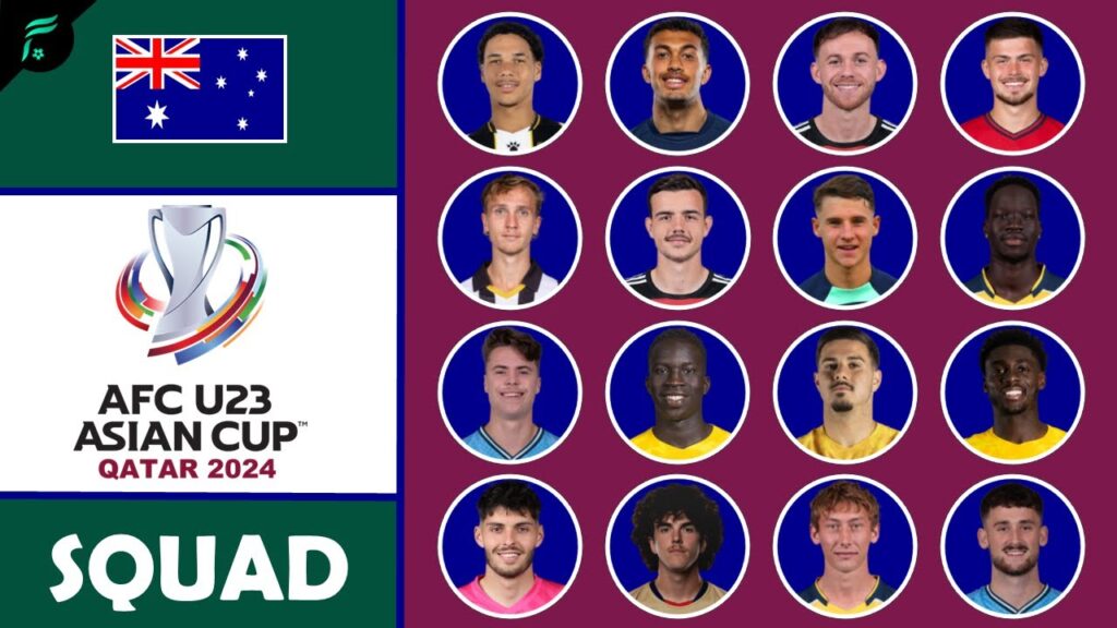 AUSTRALIA 🇦🇺 23 MEN SQUAD for AFC U23 Asian Cup Qatar 2024 | Official | FAN Football Squad
