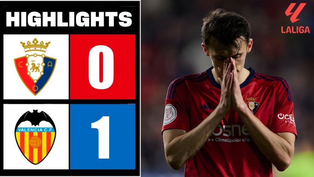 Ante Budimir FALLÓ PENALTI 90+7 | Osasuna vs Valencia 0-1 Resumen y Goles | LaLiga 2023/24