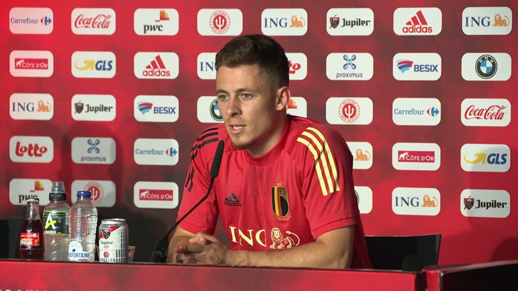 Thorgan Hazard - Belgium v Italy - Pre-Match Press Conference - Quarter-Final - Euro 2020