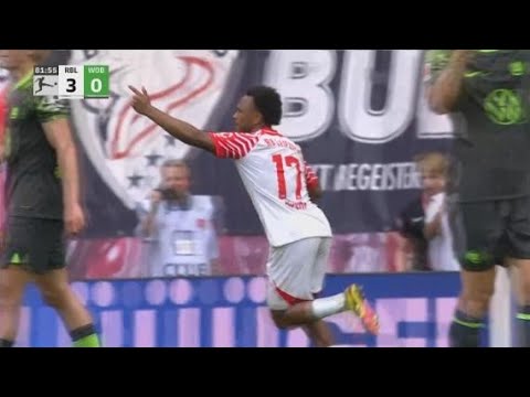 RB Leipzig vs VFL Wolfsburg 3-0 Lois Openda, Dani Olmo & Benjamin Sesko score in win Match recap